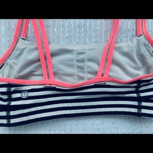 Lululemon Athletica Stripe Sports Bra